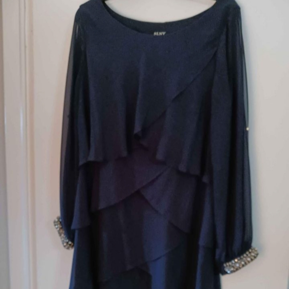 SL Fashion Navy Dress, size 16